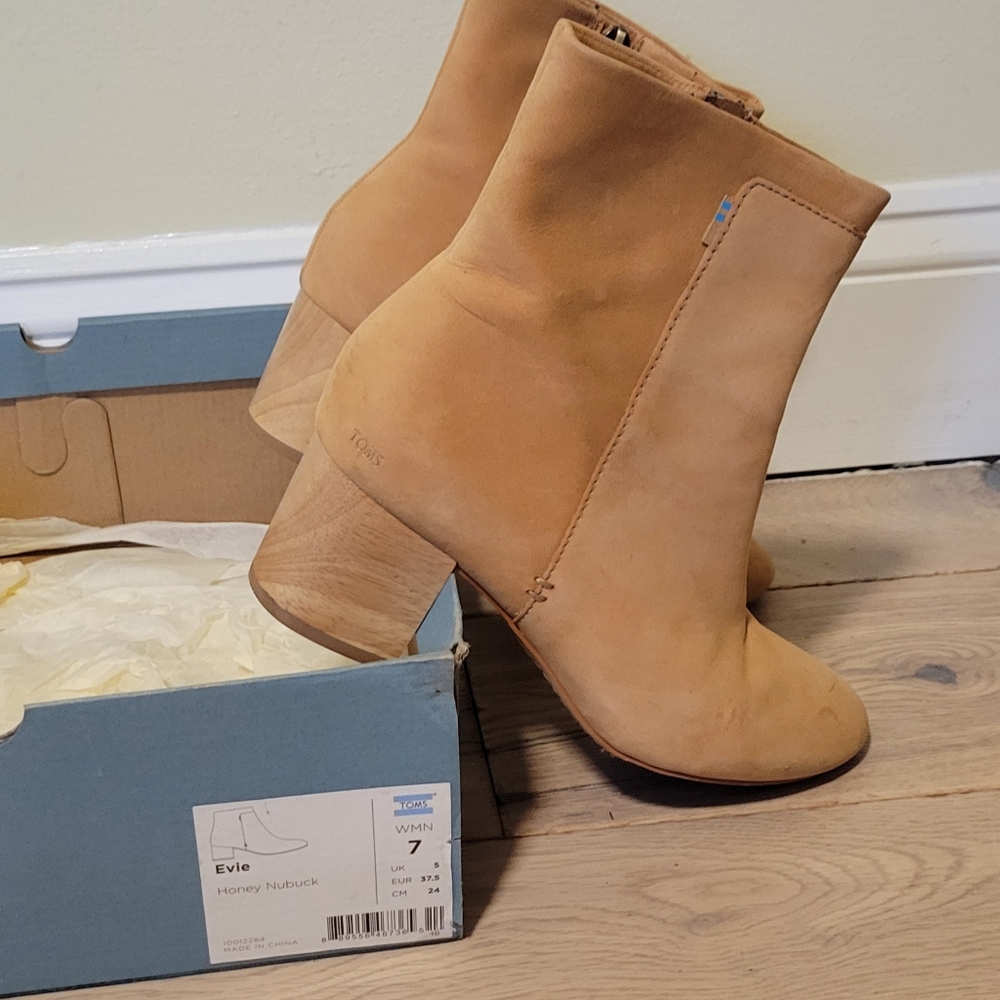 Toms Evie Boot Honey Nubuck
